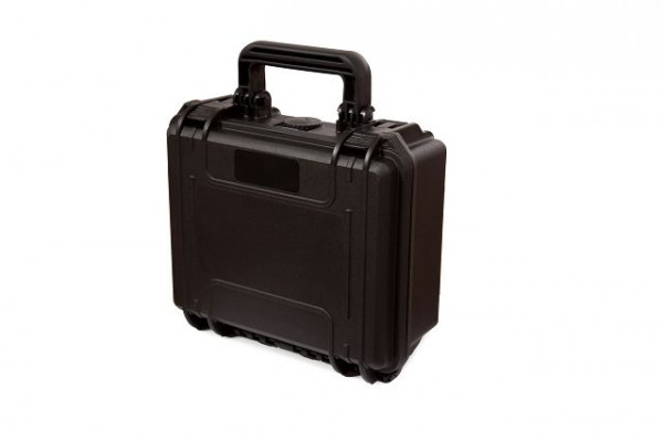 MAX wasser- und staubdichter Kunststoffkoffer, IP67 zertifiziert, schwarz, mit anpassbarer Rasterschaumstoffeinlage, MAX235H105S