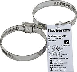 Fischer Schlauchschelle SGS 32-50 W2 E, VE: 10 Stück, 49880