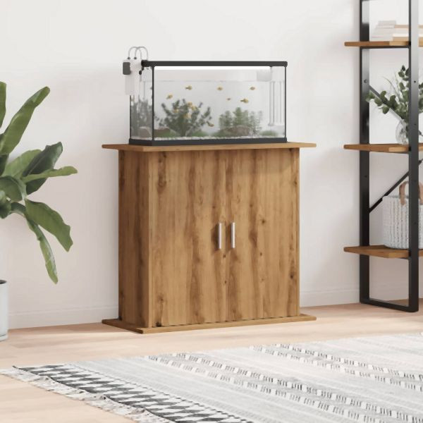 vidaXL Aquariumständer Artisan-Eiche 81x36x73 cm Holzwerkstoff, 857279