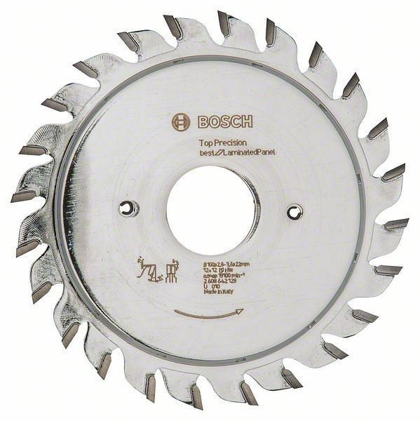 Bosch Vorritzblatt Top Precision Best for Laminated Panel, 100 x 22 x 2,8 - 3,6 mm, 2608642128
