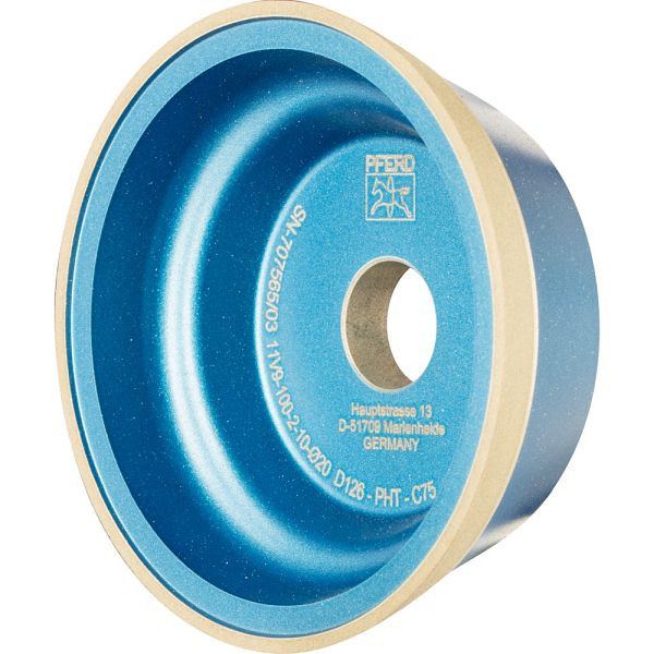 Pferd Diamant-Schleifwerkzeug 11V9 100-2-10-20 D 126 PHT C75, 68611021