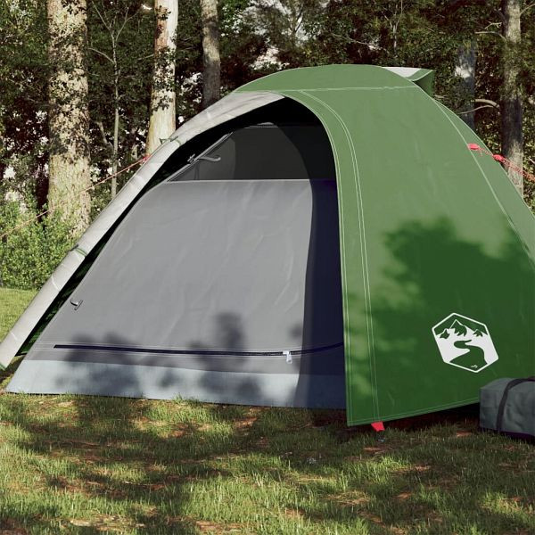 vidaXL Kuppel-Campingzelt 4 Personen Grün Wasserdicht, 94335