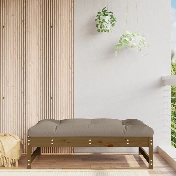 vidaXL Gartenhocker Honigbraun 120x80 cm Massivholz Kiefer, 825712
