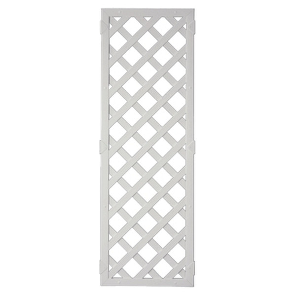 T&J LIGHTLINE KS-Rankgitter, 60 x 180 cm, Füllung weiß / Rahmen weiß, 46284