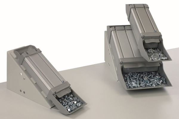 Manuflex Standkonsole 90 für Greifbehälter, BxTxH = 90 x 135 x 149 mm, ZB0166