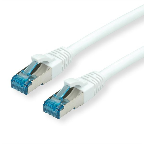 VALUE Patchkabel Kategorie 6A (Class EA) S/FTP (PiMF), LSOH, weiß, 1 m, 21.99.1971
