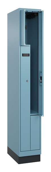 C+P Z-Spind Evolo PLUS, Sockel, 2 Fächer, 1950x300x500mm, 0010/0010, Zylinderschloss, 049023-102 S10043