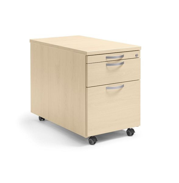 Deskin Rollcontainer MULTI M pro, Ahorndekor, B 435 x H 590 x T 800 mm, 1 Schub, 290503