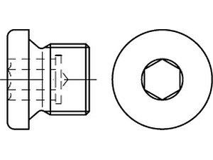 Verschlußschrauben DIN 908 Stahl G 1/2 A VE=S (50 Stück)