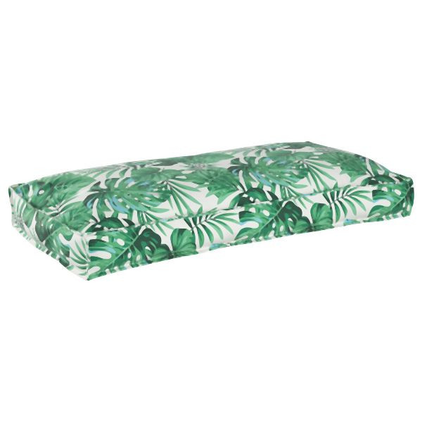vidaXL Palettkissen für Sitz/Rückenlehne Blätter-Muster 120x60x12 cm Oxford-Stoff, 42001566