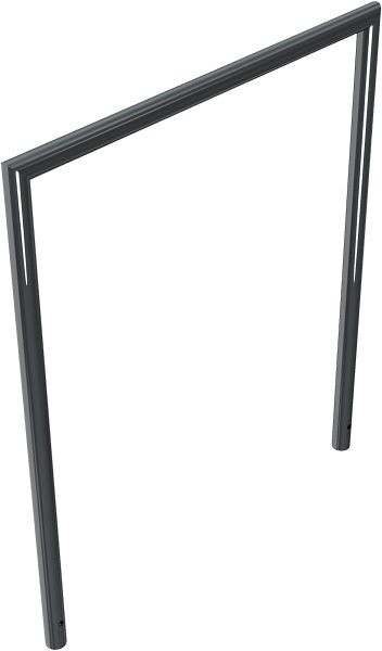 Schake Rohrbügel aus Stahlrohr Ø 48 x 2,5 mm, Gesamtbreite 1000 mm, verzinkt und beschichtet DB 703, 447_12B