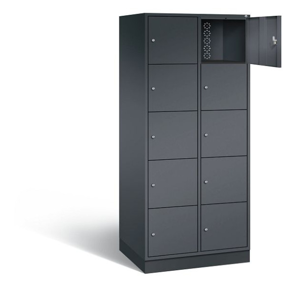 C+P XL-Schließfachschrank Intro, H1950xB820xT590mm, Farbe: Schwarzgrau, 8570-203 S10023