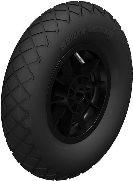 Blickle PK 402/25-75R Rad, Luftreifen, Schwarz, 22673