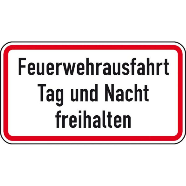 Stein HGS Feuerwehrausfahrt Tag und Nacht freihalten, 420 x 231 mm, 53.6056