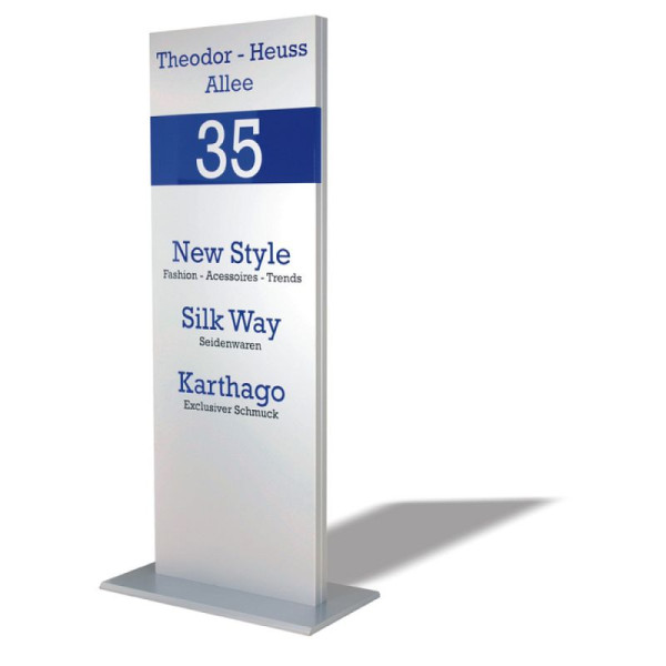 Stein HGS Pylon -Unitex L-, 1000 x 1200 mm, mit mobilem Fuß, nur Innen einsetzbar, 21578-03