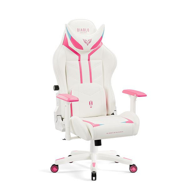 Diablo Chairs Gaming Stuhl Diablo X-Ray 2.0 Normal: Weiß-Rosa, 1213
