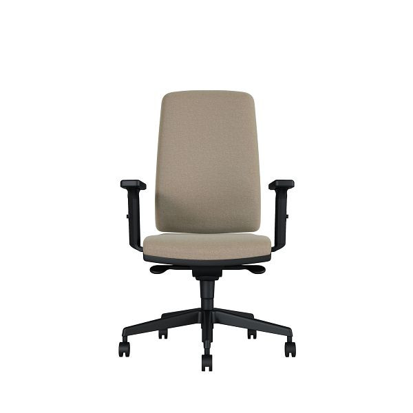 Bisley Bürodrehstuhl Stone, Mit 3D Armlehnen, Kunststofffußkreuz, TN9111 warm grey, STONEKDTN9111