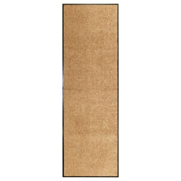 vidaXL Fußmatte Waschbar Creme 60x180 cm, für Innen und Außen, 323465