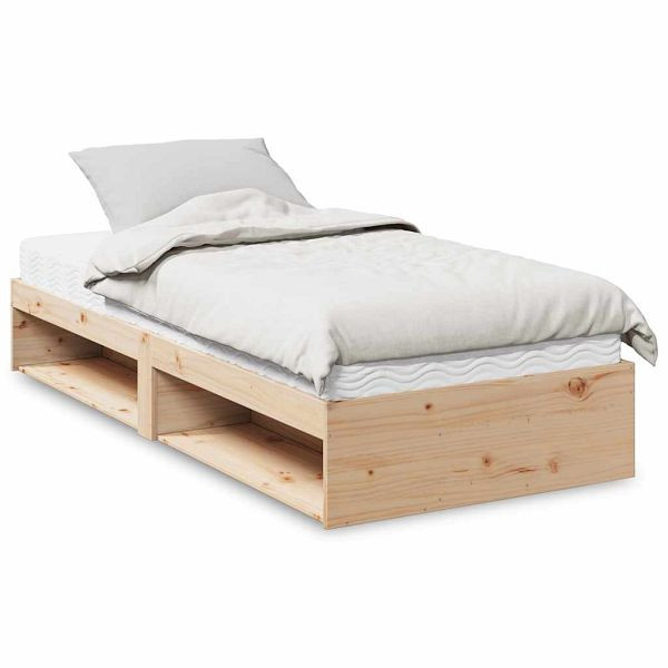 vidaXL Tagesbett mit Matratze 90x200 cm Massivholz Kiefer, 3324595