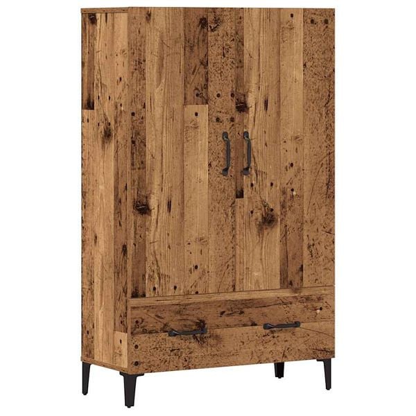 vidaXL Highboard Altholz-Optik 70x31x115 cm Holzwerkstoff, 856924