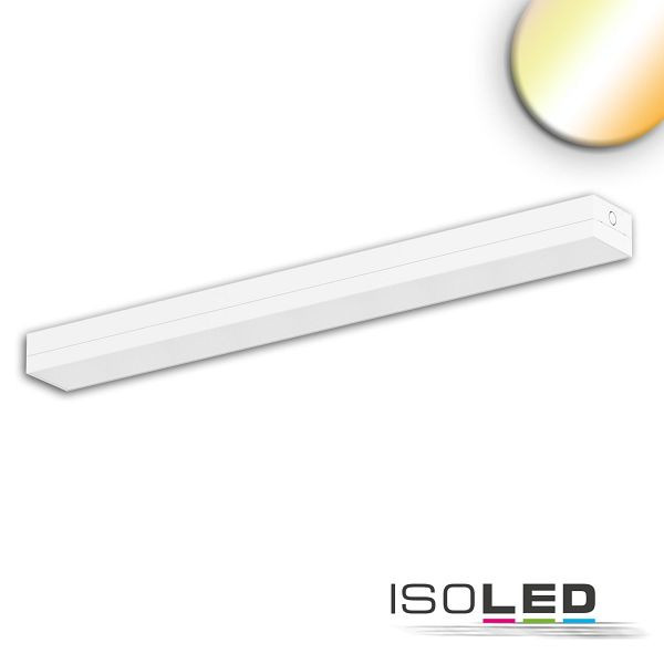 ISOLED LED Langfeldleuchte blendreduziert, weiß, 120cm, 38W, ColorSwitch 3000/4000/5700K, dimmbar, 115814
