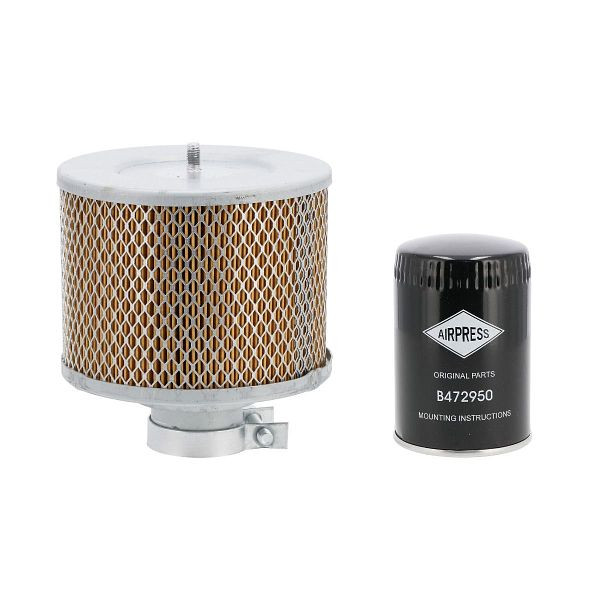 Airpress Servicekit A 2000 Stunden für APS 15 X / 20 X (Luftfilter + Ölfilter), 369015-KITA