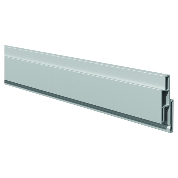 T&J LIGHTLINE Steckzaunsystem, Dekorleiste silbergrau, 17 x 25 mm, Länge 180 cm, 46312