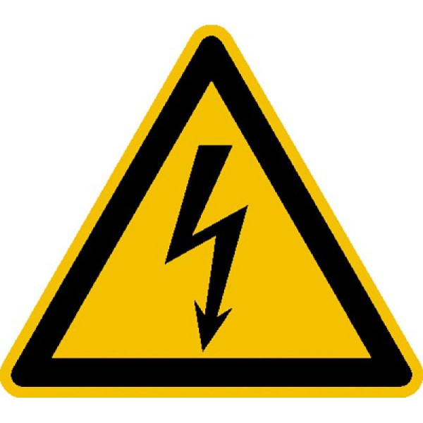 Stein HGS Elektrokennzeichnung/Warnschild, Warnung vor elektrischer Spannung, Folie, selbstklebend, 100 mm, 500er-Rolle, 31.0191