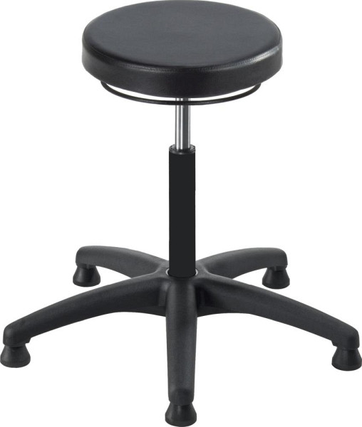 Deskin Werkstatt-/Arbeitshocker, Schwarz, 550 x 550 x 230 mm, 348506