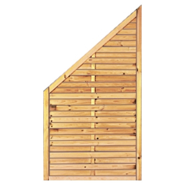 T&J Lamellenzaun-ECKE 100 x 180/90 cm, Rahmen 34/54 mm, 10050
