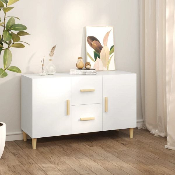 vidaXL Sideboard Weiß 100x36x60 cm Holzwerkstoff, 812510