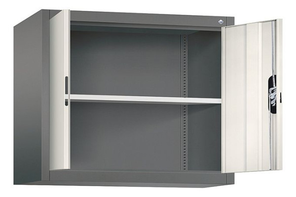 C+P Aufsatzschrank Acurado, H790xB930xT400mm, Farbe: Vulkangrau / Perlweiß, Muldengriff, 9265-000 S10194