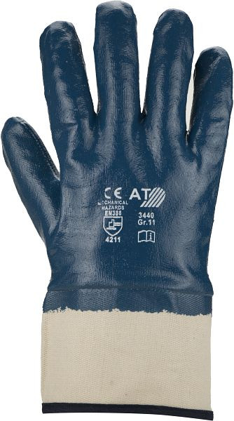 ASATEX Nitril-Handschuh, vollbeschichtet, Stulpe, Farbe: blau, VE: 144 Paar Größe: 11, 3440-11