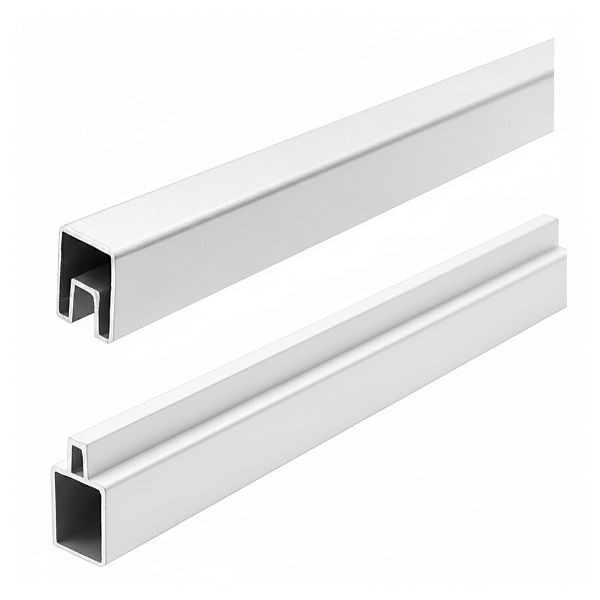 T&J Aluminium-Abschlussleisten, Start & Abschluss Set, weiß, 32/25 x 20 x 1800 mm, Aluminium, 45442
