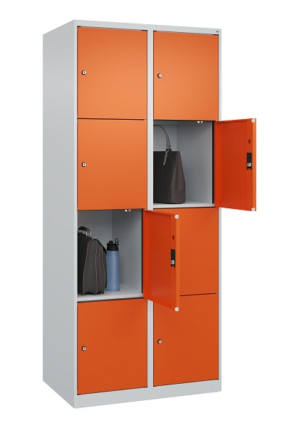 C+P Schließfachschrank Evolo PLUS, 8 Fächer, 1850x800x500mm, 7035/2004, 049000-224 S10002