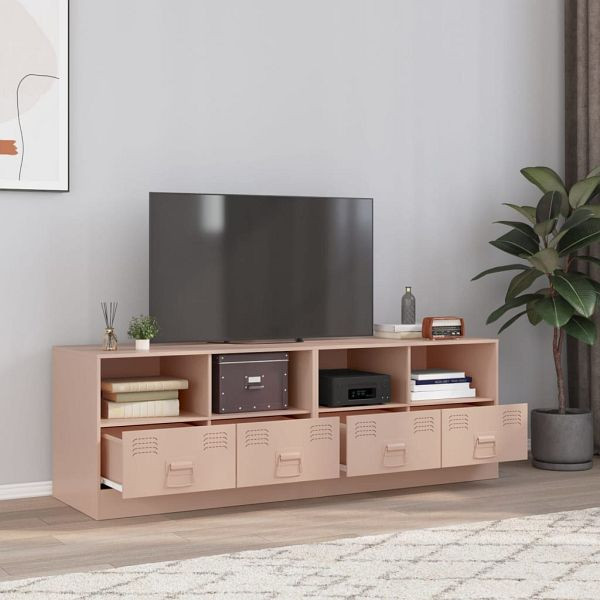 vidaXL TV-Schränke 2 Stück Rosa 67x39x44 cm Stahl, 841742