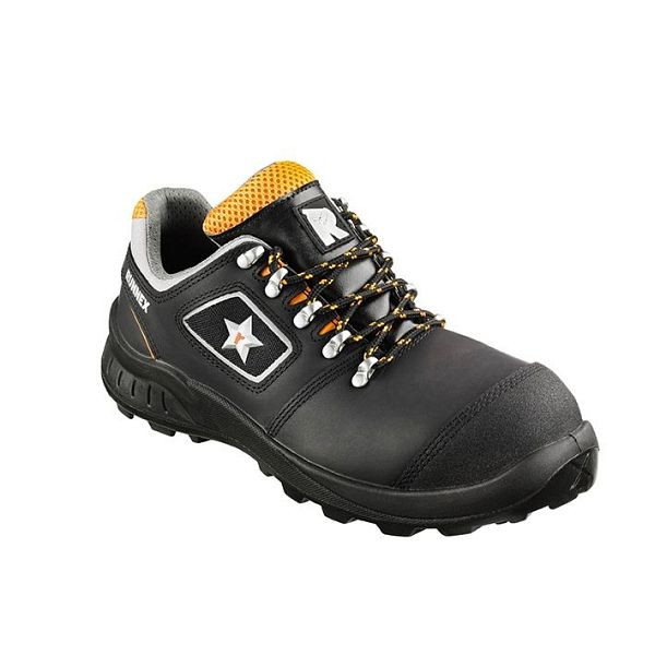 RUNNEX S3-Sicherheitshalbschuhe TeamStar, schwarz/orange, Größe: 39, VE: 1 Paar, 5307-39