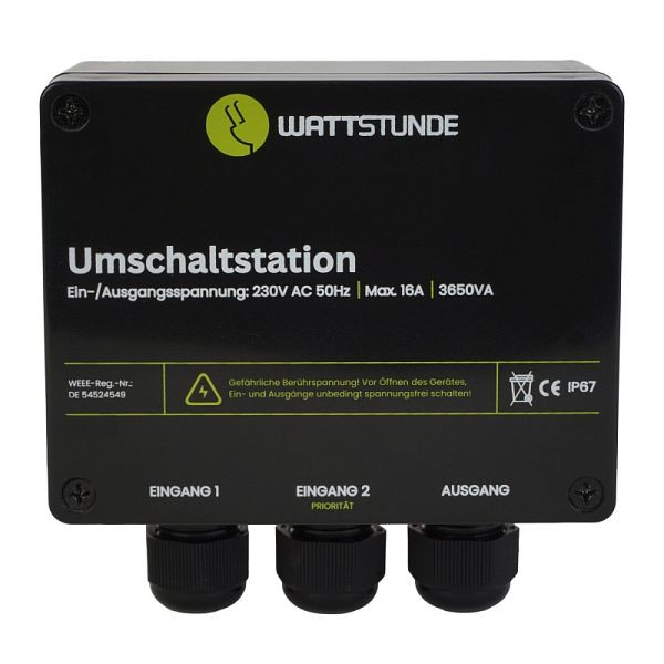 WATTSTUNDE NVS Umschaltstation 16A Netzvorrangschaltung, 303-50116