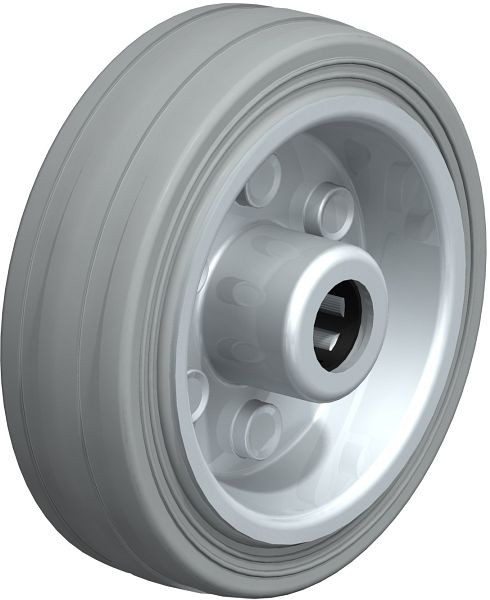 Blickle VE 80/12R-SG Rad aus Vollgummi, Grau, 573329
