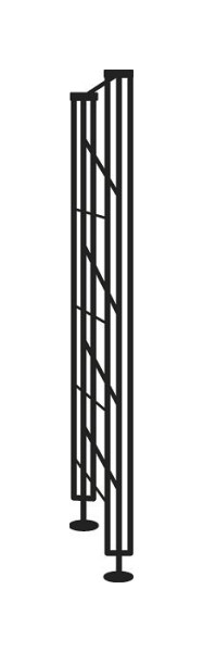Kerkmann Abschlussrahmen Libra, T 250 x H 1930 mm, lichtgrau, 52111815