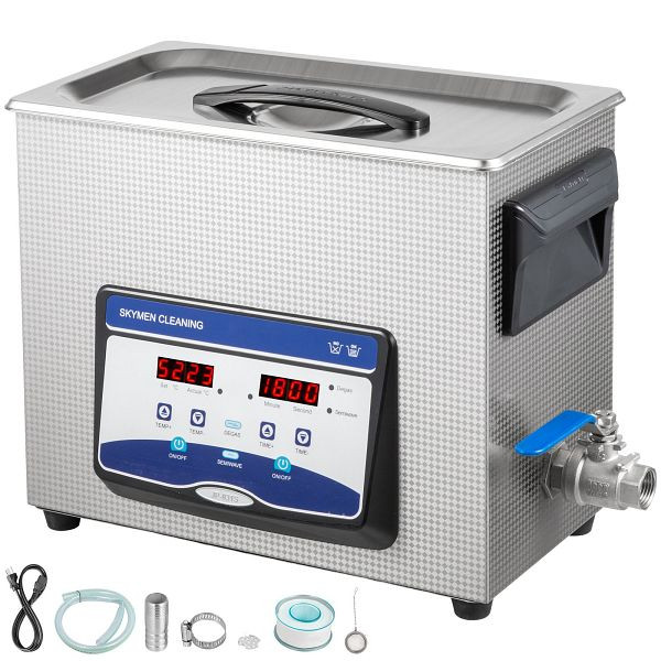 VEVOR Ultraschallreiniger Reinigungsgerät 6.5l Digital Mit Entgasungsfunktion, QXJ6.5LSGLTQ00001V2