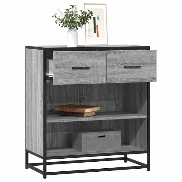vidaXL Sideboard Grau Sonoma 68x35x76 cm Holzwerkstoff, 848987