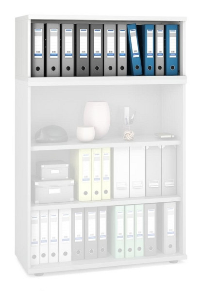 Deskin Aufsatzregal MULTI M pro, Dekor: Weiß, BxHxT: 1000 x 390 x 420 mm, 272687