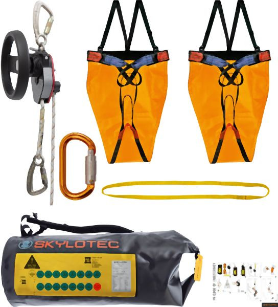 Skylotec Milan Sea Kit Rettungsgerät inkl A-024-Sea, Seillänge: 25 m, eingesealt, SET-155-25