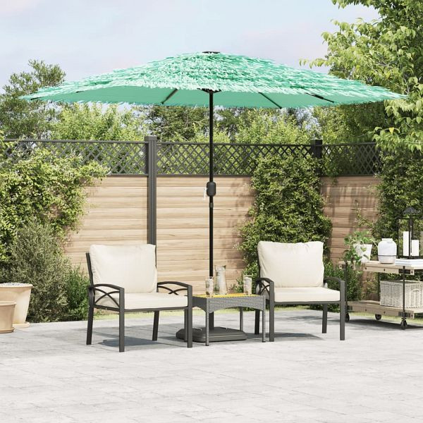 vidaXL Sonnenschirm mit Stahlmast Grün 300x200x250 cm, 4005095
