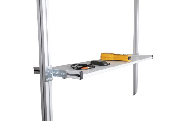 Manuflex ESD-Gerätebrücke für CANTOLAB Arbeitstische mit Tischbreite 1200 mm, BxTxH = 1038 x 350 x 25 mm, LZ8772.7035