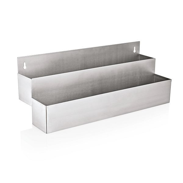 WAS Flaschenregal, 2-stufig, 56 x 21 x 25 cm, Chromnickelstahl, 9993562
