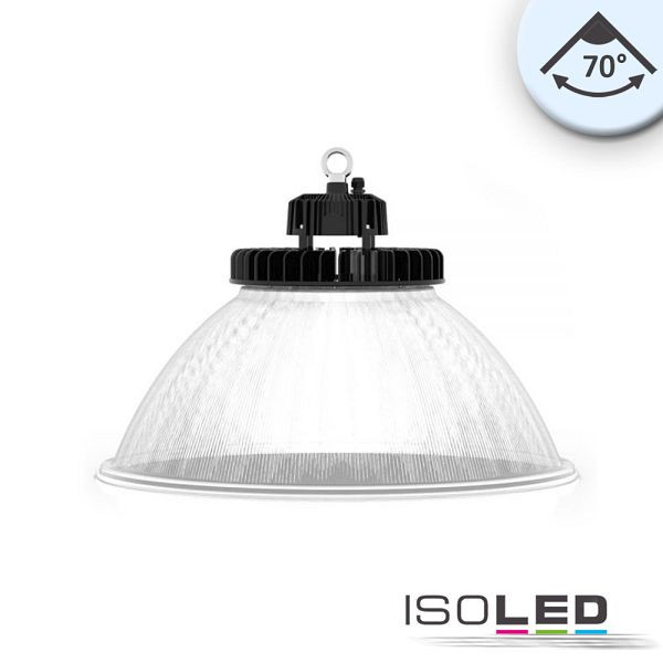 ISOLED LED Hallenleuchte FL 120W, PC-Reflektor, 70°, IP65, 1-10V dimmbar, kaltweiß, 113735
