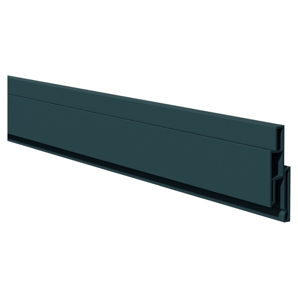 T&J LIGHTLINE Steckzaunsystem, Dekorleiste anthrazit, 17 x 25 mm, Länge 180 cm, 46311