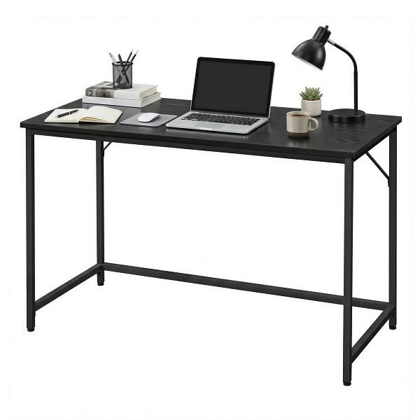 VASAGLE Computerschreibtisch, Schwarz, 120x60x75 cm, LWD039B56